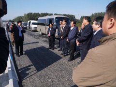 淄博市人大許建國副主任一行視察我公司G309改建工程