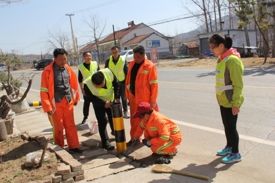 博山小修項目完成反彈型示警樁實(shí)驗段更換工作